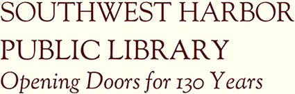 Southwest Harbor Public Library logo - 130th Anniversary