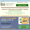 eNews 11/1/24 Tween Trivia, Maine Author Talk, Exhibits